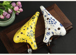 12-Hole Alto C Ocarina with Blue Floral Design