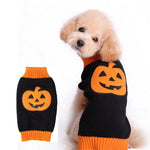 Knitted Pumpkin Sweater for Dogs - Halloween Theme