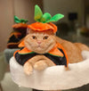 Halloween Pumpkin Double-Sided Cape for Dogs