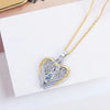 Angel Heart Diamond Necklace - Guardian Angel Design