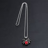 Red Diamond Spider Necklace & Heart Angel Gemstone Jewelry