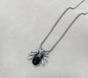 Red Diamond Spider Necklace & Heart Angel Gemstone Jewelry