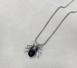 Red Diamond Spider Necklace & Heart Angel Gemstone Jewelry
