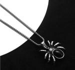 Red Diamond Spider Necklace & Heart Angel Gemstone Jewelry