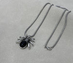 Red Diamond Spider Necklace & Heart Angel Gemstone Jewelry