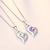 Sweet Heart Pendant Necklace for Women - Silver Jewelry
