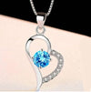 Sweet Heart Pendant Necklace for Women - Silver Jewelry