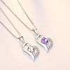 Sweet Heart Pendant Necklace for Women - Silver Jewelry