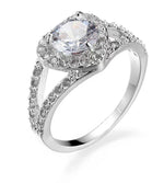 Minimalist Heart Zircon Jewelry Ring
