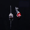 Heart-Shaped Zirconia Earrings and Necklace Set