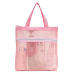 Pink Mesh Shower Caddy Bag