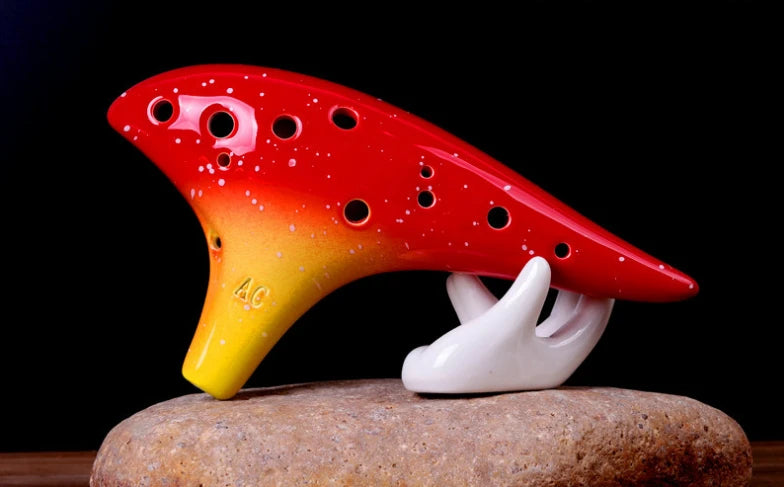 Colorful Starry Sky 12-Hole Ocarina - Professional Instrument