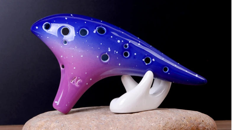 Colorful Starry Sky 12-Hole Ocarina - Professional Instrument