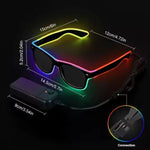LED EL Wire Light Up Glasses