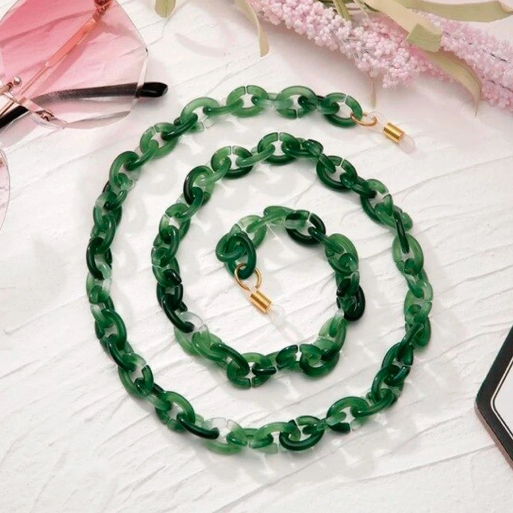 Acrylic Glasses And Mask Chain