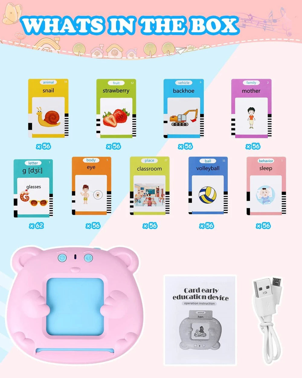Bilingual Kids Flash Card Machine