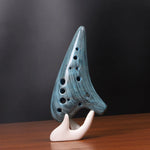 Wood Grain Pottery Ocarina