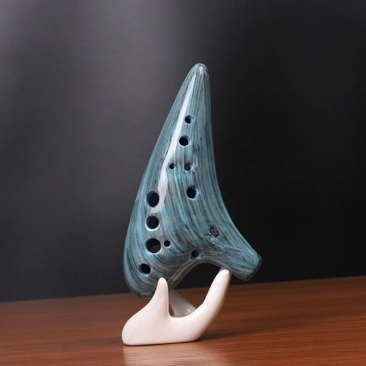 Wood Grain Pottery Ocarina
