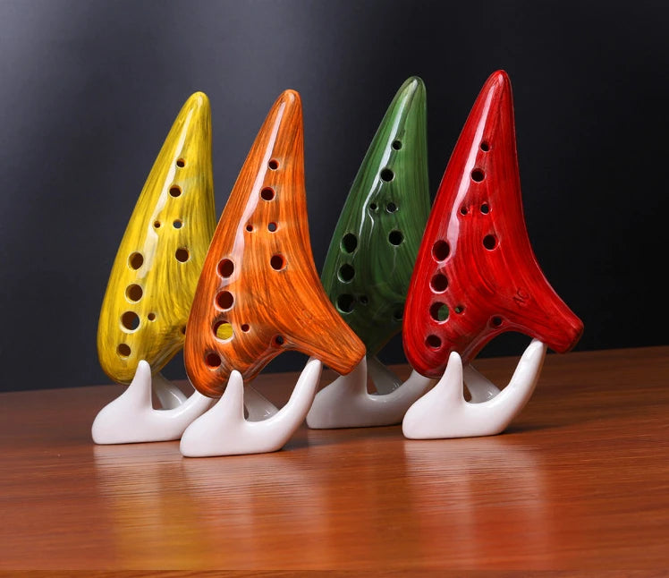 Wood Grain Pottery Ocarina