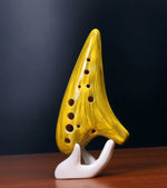 Wood Grain Pottery Ocarina