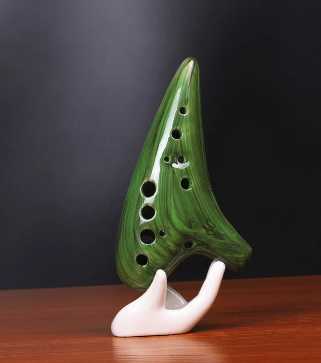 Wood Grain Pottery Ocarina
