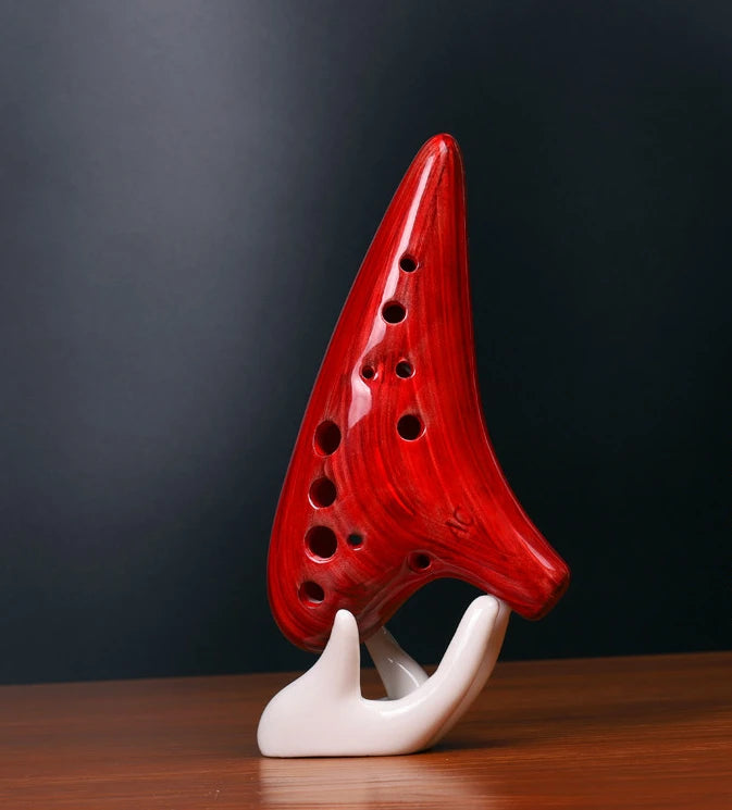 Wood Grain Pottery Ocarina