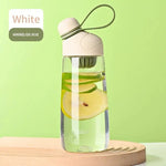Portable Plastic Water Bottle with Tea Strainer