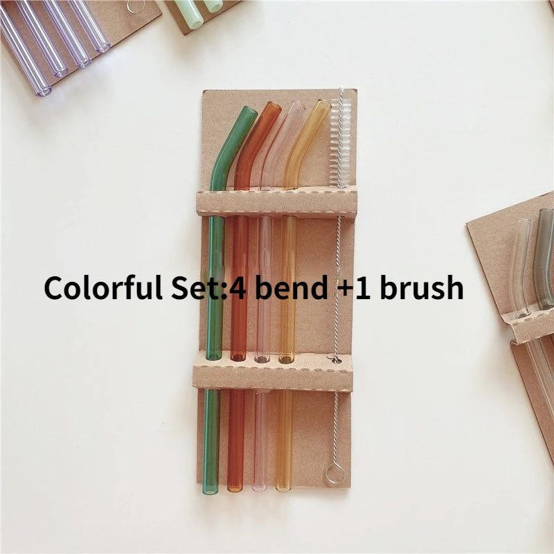 Colored Borosilicate Glass Straws