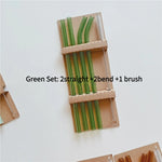 Colored Borosilicate Glass Straws