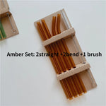 Colored Borosilicate Glass Straws