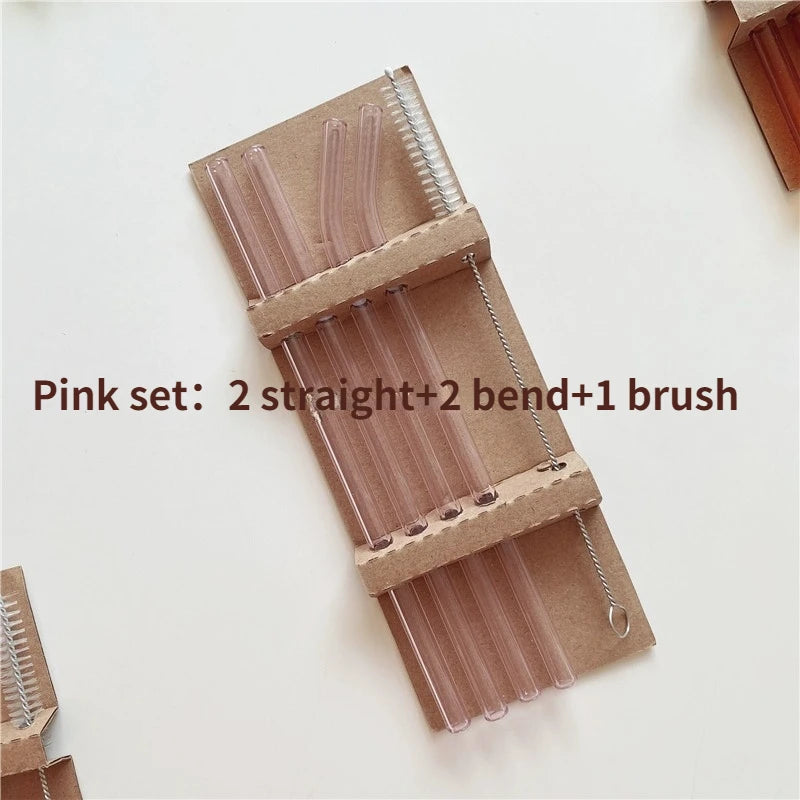 Colored Borosilicate Glass Straws