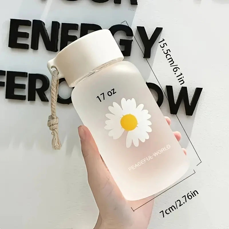 Frosted Daisy Plastic Cup