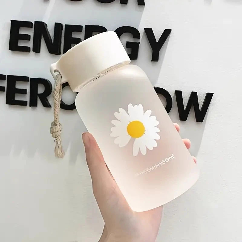 Frosted Daisy Plastic Cup