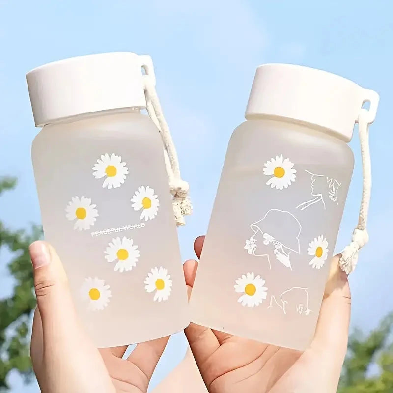 Frosted Daisy Plastic Cup