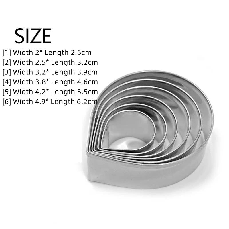 Stainless Steel Rose Cookie Mold Set