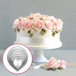 Stainless Steel Rose Cookie Mold Set