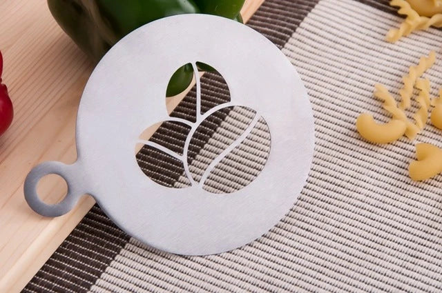 Stainless Steel Coffee Art Stencil