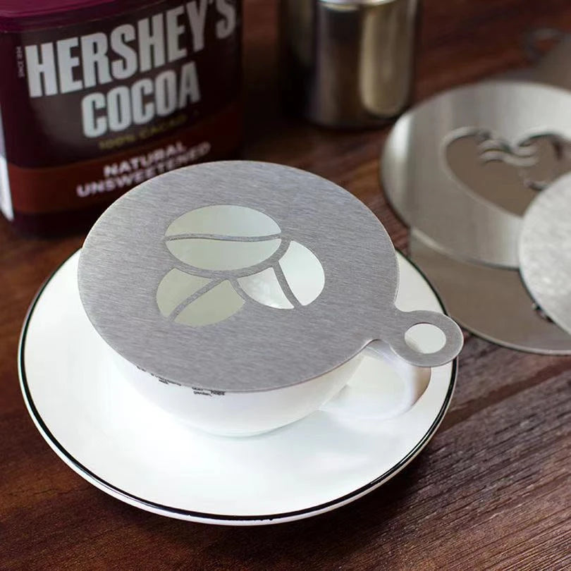 Stainless Steel Coffee Art Stencil