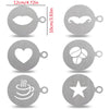 Stainless Steel Coffee Art Stencil