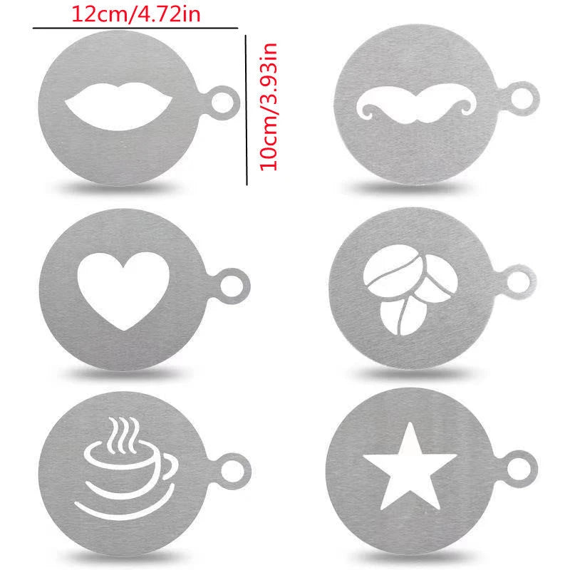 Stainless Steel Coffee Art Stencil