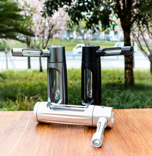 Aluminum Glass Smoking Pipe