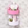Powerful Suction Corner Bathroom Shelf
