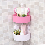Powerful Suction Corner Bathroom Shelf