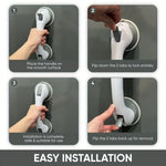 Vacuum Grip Bathroom Assist Bar