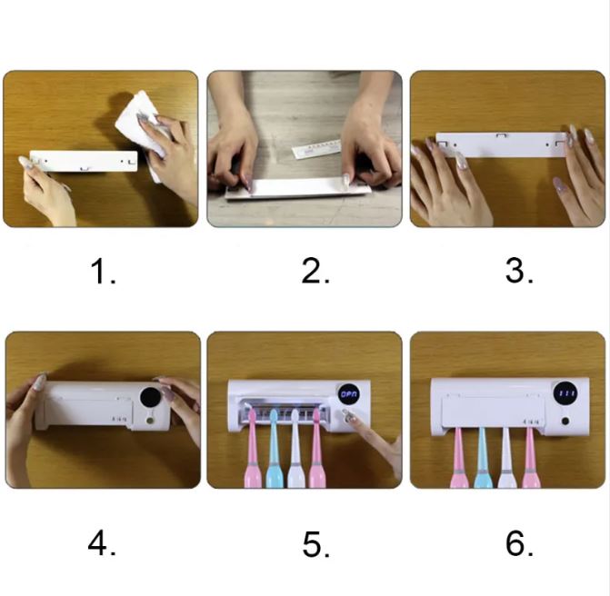 UV Toothbrush Sanitizer and Organizer