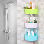 Powerful Suction Corner Bathroom Shelf