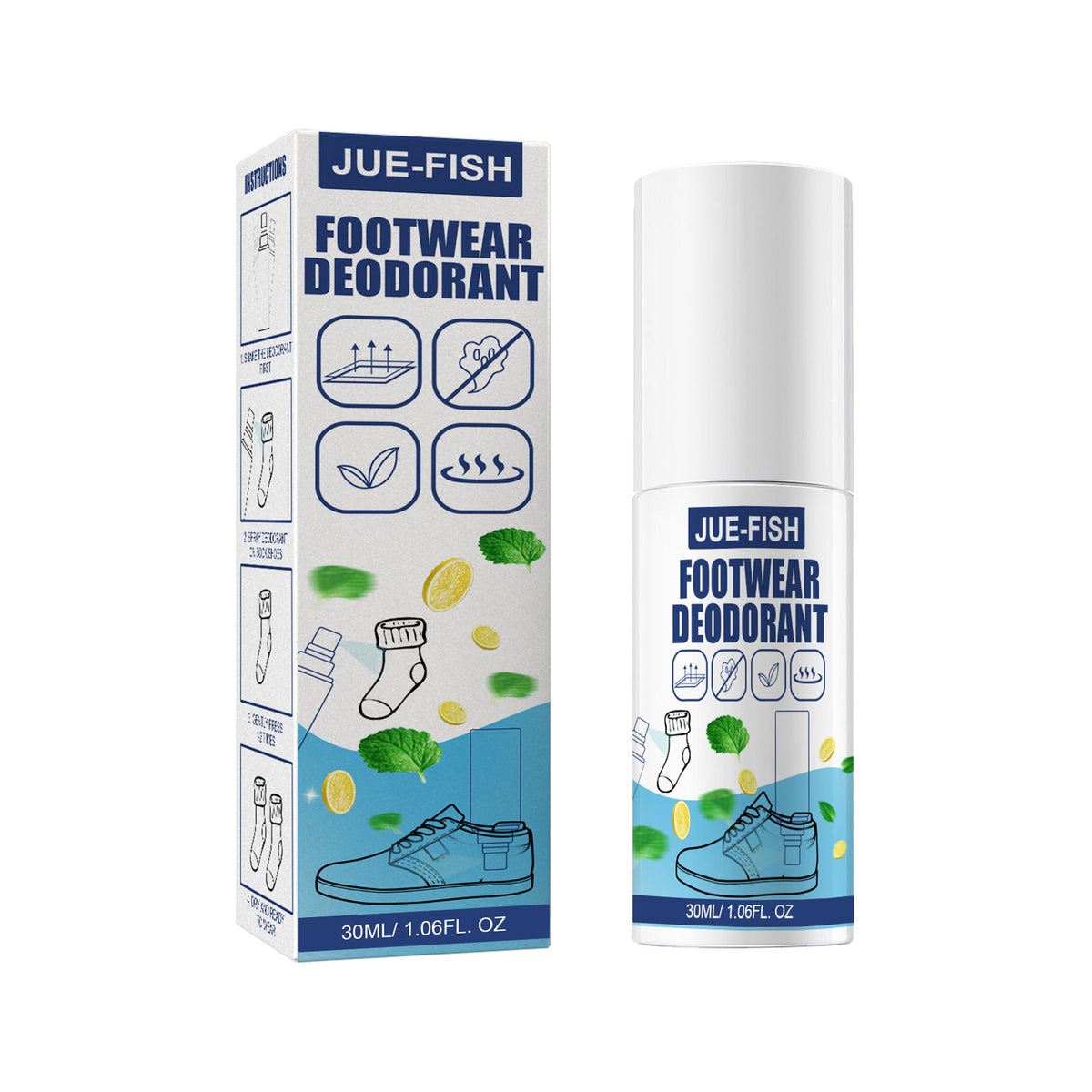 Shoe and Sock Deodorizer Spray for Lasting Freshness