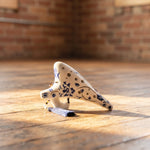 12-Hole Alto C Ocarina with Blue Floral Design